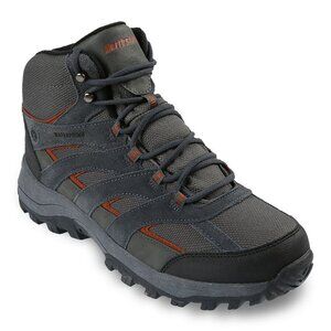 Northside Gresham Mid Men's Waterproof Hiking Boots, Charcoal/Ogange, 11.5Wide